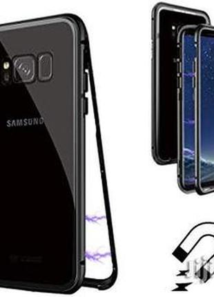 Магнитный чехол (magnetic case) для samsung galaxy s8 два стекла2 фото