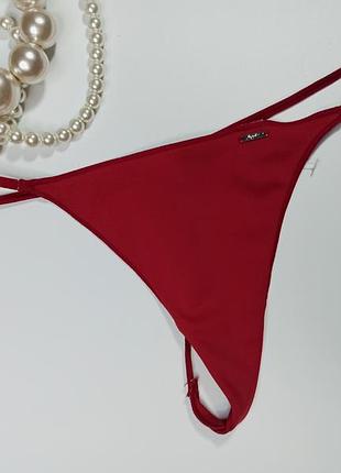 M/ неймовірні червоні трусики стрінги з мікрофібри lepel