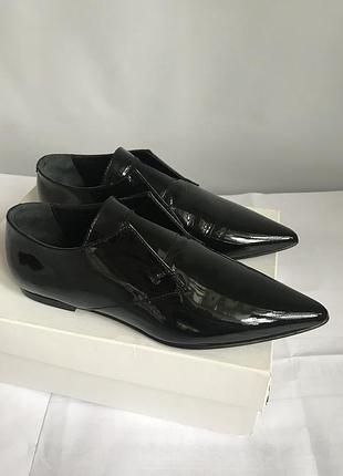 Шкіряні туфлі gestuz (данія) # туфлі з лакованої шкіри