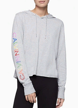 Худи женское ск rainbow outline logo drawstring hoodie