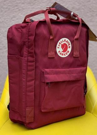 Рюкзак fjallraven kanken bordo бордовый купить фьялравен канкен6 фото