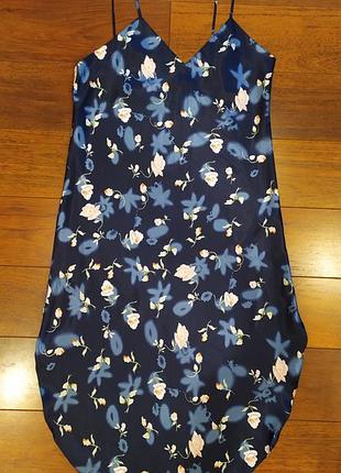 Шелковая ночная рубашка женская