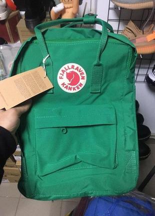 Рюкзак fjallraven kanken classic green зелений купити фьялравен канкен6 фото