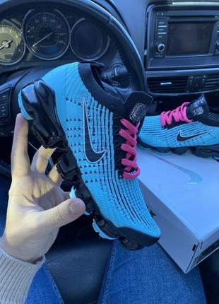 💙🖤nike vapormax flyknit 3.0 south beach🖤💙женские кроссовки найк