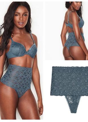 Victorias secret кружевные трусики с высокой посадкой