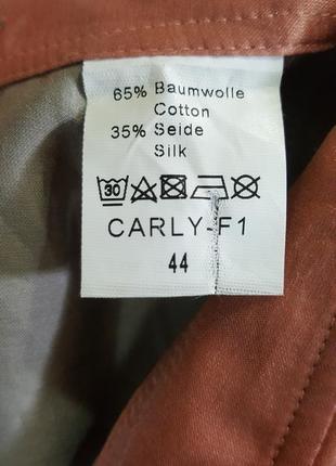 Нежнейшая брендовая блуза "van laack" carly-f 100% -натур.шелк/коттон  40-44 разм4 фото