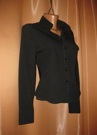 Сорочка чорна сувора etam,10uk/38еиго,км0904, в офіс, на роботу, в школу