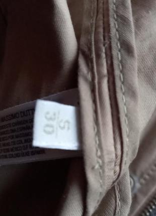 Massimo dutti сафари куртка кожаные ремни котон милитари8 фото