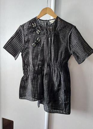 Асиметричная блуза с апликацией h&m