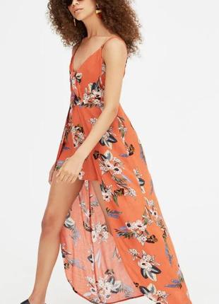 Оригинальный комбинезон ромпер с юбкой  pull & bear натуральный