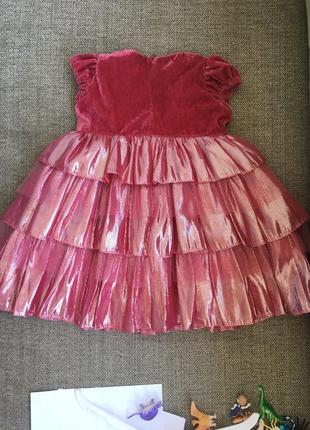 Платье нарядное на девочку 74-86 см5 фото