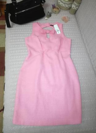 Розовое теплое платье, р.164 фото