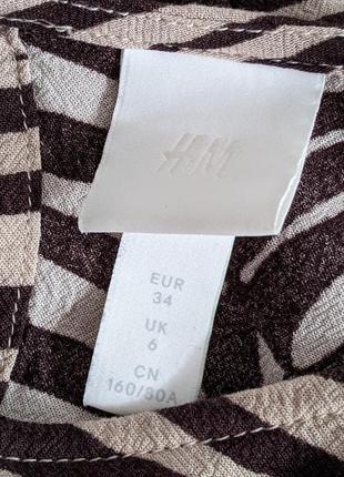 Красиве короткий вільне плаття h&m анималистичный принт зебра розмір 34/36/s4 фото