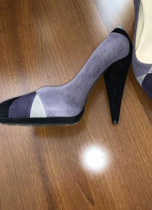 Замшевые туфельки-лодочки