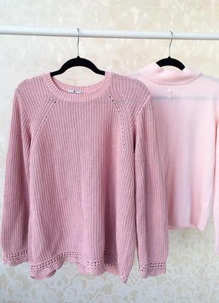 Красивый розовый свитер tu1 фото