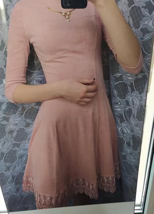 Вечерние платье, нежно розового цвета. очень мягкое и приятное к телу 😻2 фото