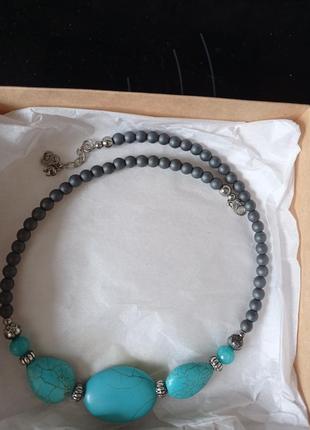 Намисто намисто бірюза шунгіт
