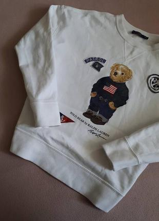 Кофта свитер худи футболка polo bear ralph lauren лампасы vintage2 фото