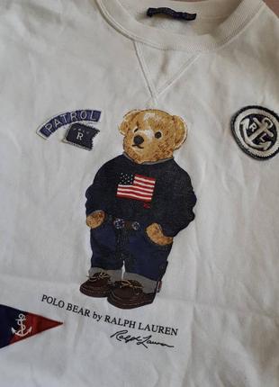 Кофта свитер худи футболка polo bear ralph lauren лампасы vintage3 фото