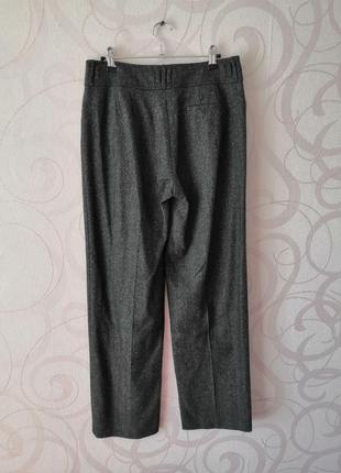 Темно-серые шерстяные брюки со стрелками, винтаж5 фото
