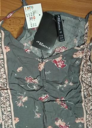 Классный топ блуза в цветочный принт jean pascale