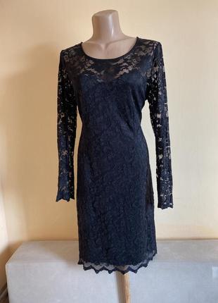 Чорне святкове плаття гіпюр wallis