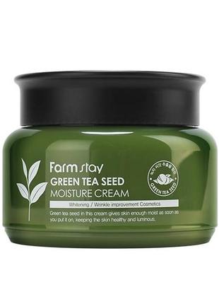 Увлажняющий крем с семенами зеленого чая farmstay green tea seed moisture cream