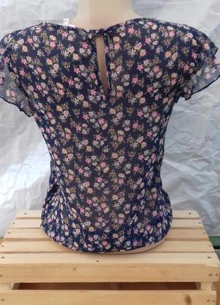Блуза в цветочек3 фото