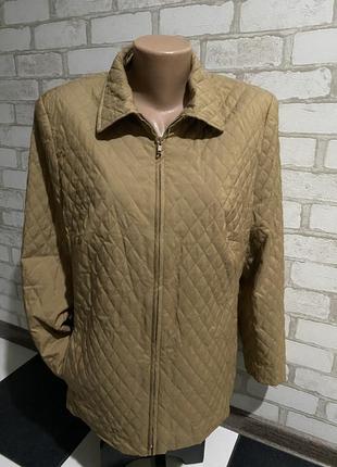 Легкая женская стёганная куртка/ветровка kombi mode  цвет капучино,кэмэл.мокко5 фото