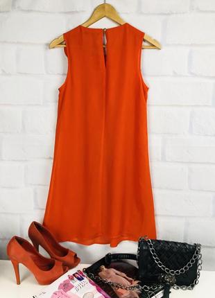 Плаття - сарафан яскравого кольору з рюшем прямого крою7 фото