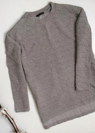 Серый свитер свитшот zara (s) oversize4 фото