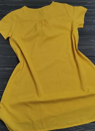 Платье-туника жёлтого цвета2 фото