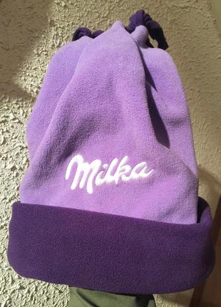 Комплект шапка+шарф milka польша5 фото
