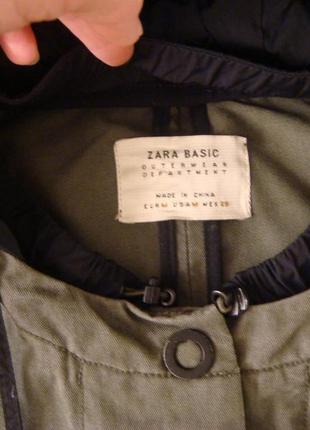 Куртка плащ пальто  zara basic м6 фото