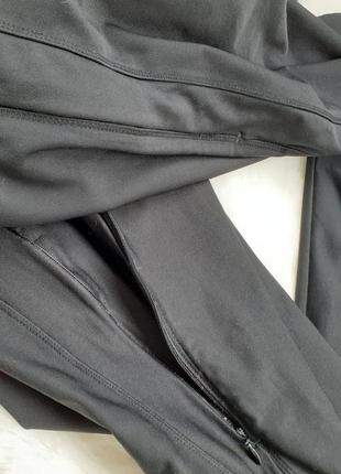 Широкие винтажные штаны dri-fit для йоги со змейками7 фото