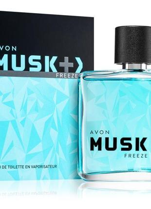 Musk + freeze avon туалетна вода 75мл.1 фото