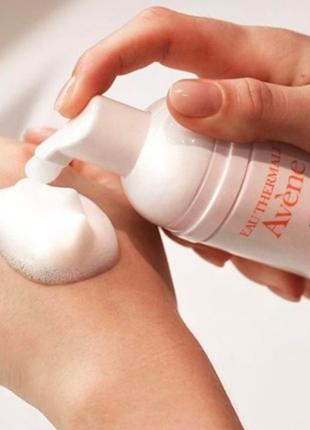 Avene mousse nettoyante авен очищаюча пінка для обличчя та контуру очей