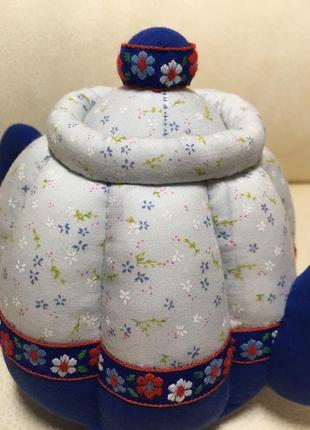 Шкатулка чайник подарок к 8 марта цветочный принт до 8 березня hand made