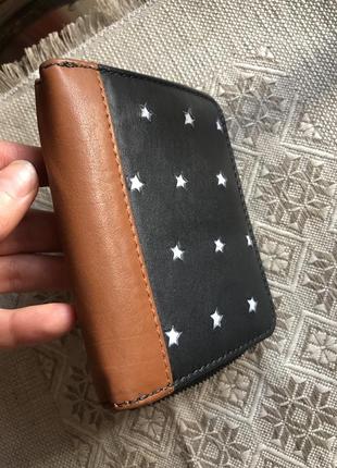Компактный кожаный кошелёк кошелёчек натуральная кожа,3 фото