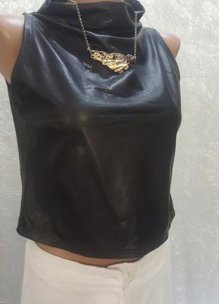 Тренд этой весны!!! восхитительная кофта/жилет из лайковой натур кожи 36-38