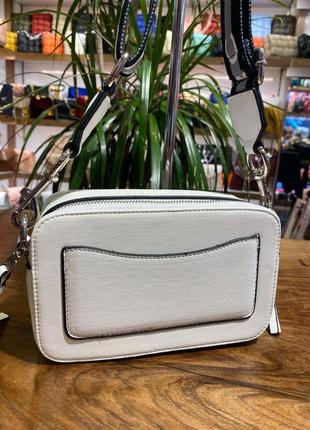 Стильная сумка marc jacobs the snapshot white белая женская2 фото