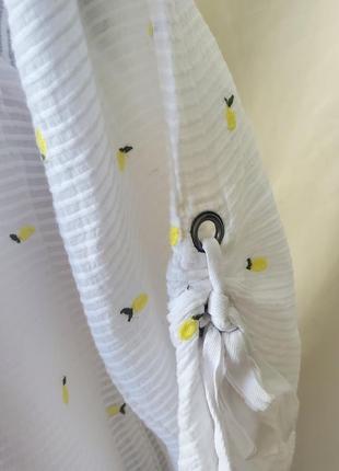 Блуза с подкладкой с лимонами5 фото