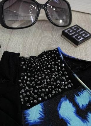 Платье летнее sassofono с цветочным принтом черное синее италия сассофоно4 фото