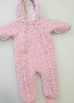 Красивый мягкий комбинезон с двумя молниями слитный комбез