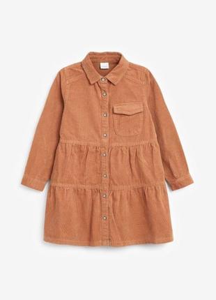 Стильное и красивое вельветовое платье для девочки next (великобритания)