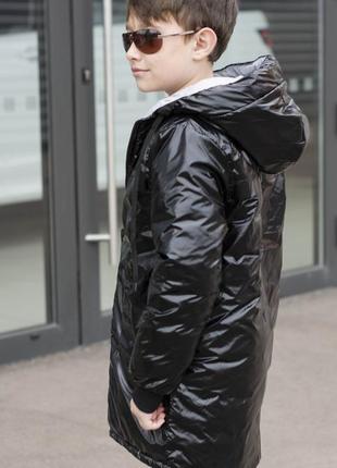 Стильная двухсторонняя демисезонная куртка 140-170 см4 фото