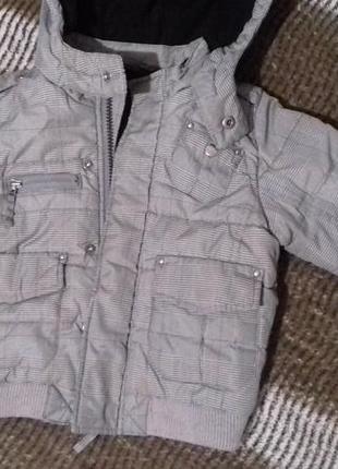 Стильная демисезонная курточка мальчику 1-2 года2 фото