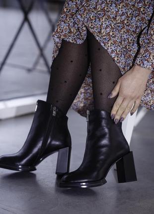 Черевики жіночі arlen бн-інна /992 чорні (весна-осінь шкіра натуральна)