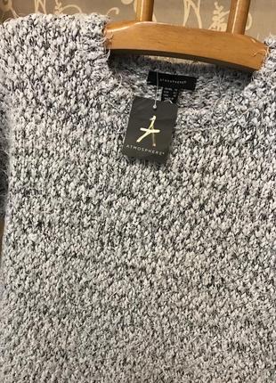 Очень красивый и стильный брендовый вязаный тёплый свитер.4 фото
