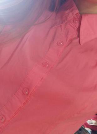Яркая розовая рубашка3 фото